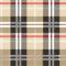 Vrijstaande Wandelstok beige tartan Handvat hout