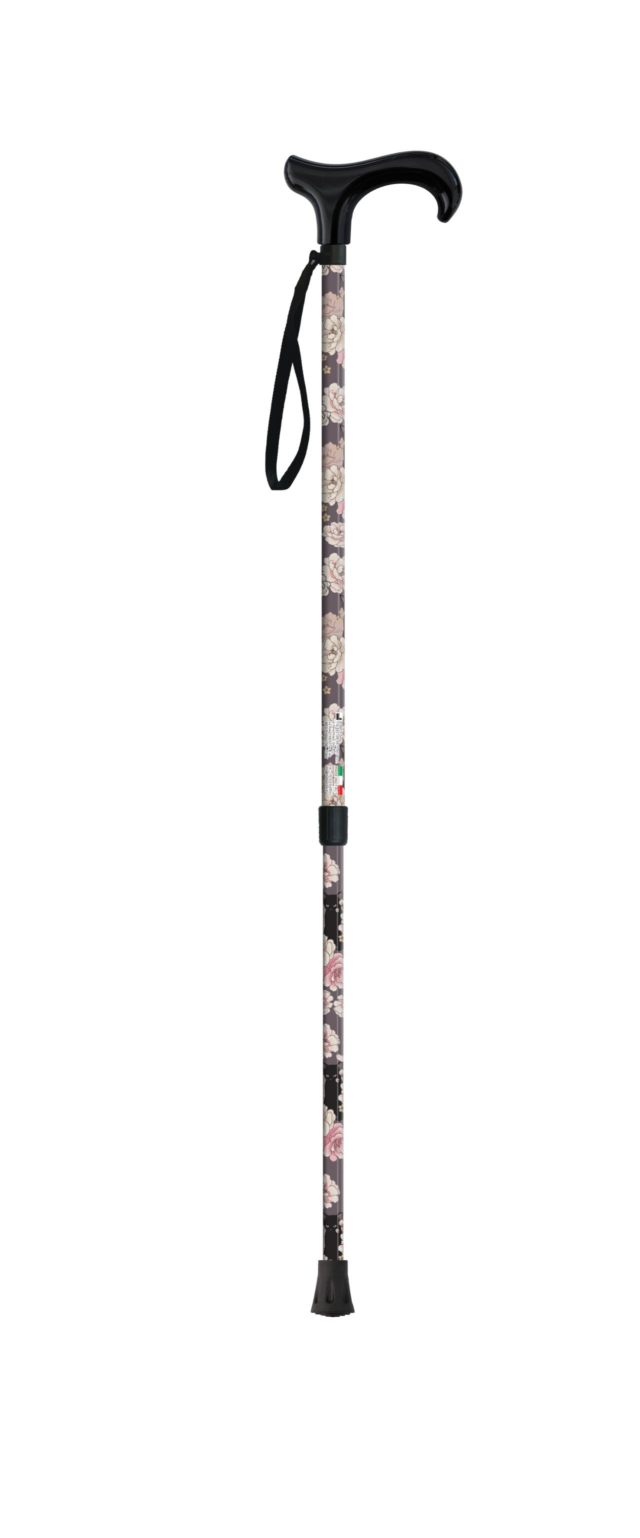 Vrijstaande Wandelstok bloemen paars Handvat derby