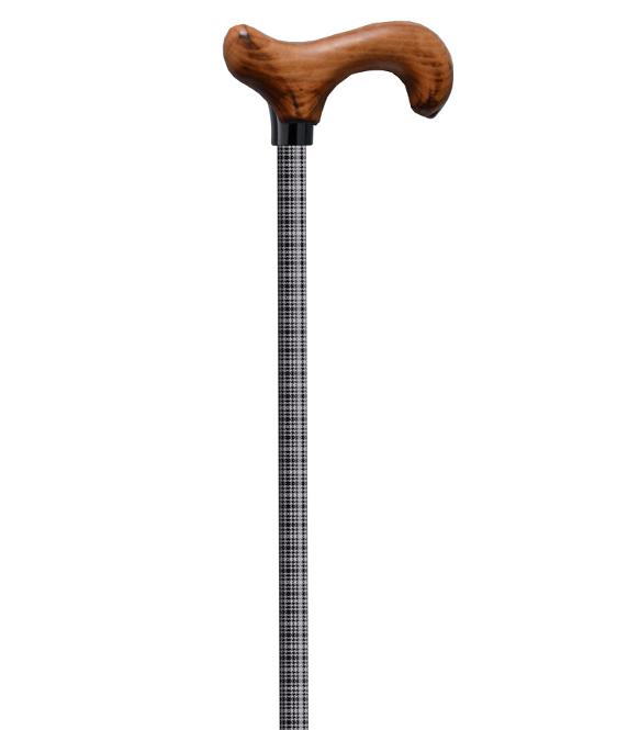 Vrijstaande Wandelstok pied de poule Handvat hout